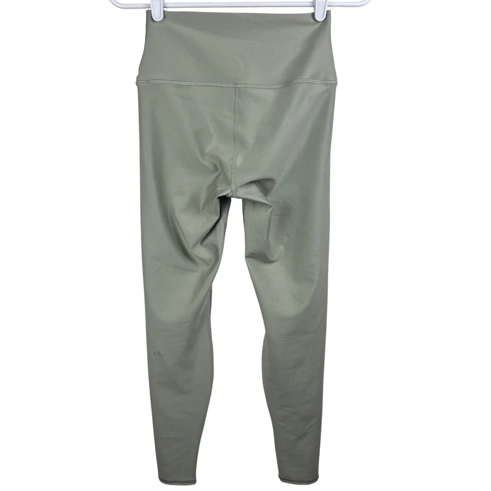 Alo Yoga Women's High Waist Leggings Sage Green Size Small‎ Athleisure Workout